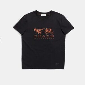 Coach Rexy Carriage Black Tee Shirt